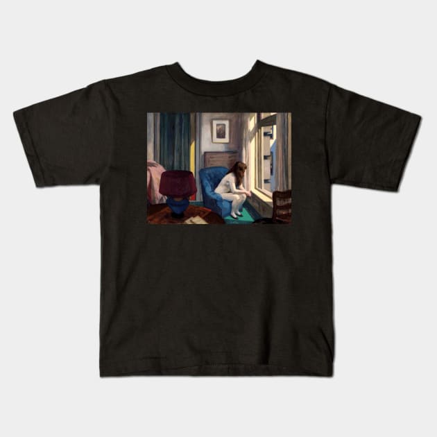 High Resolution Edward Hopper Eleven Am 1926 Kids T-Shirt by tiokvadrat